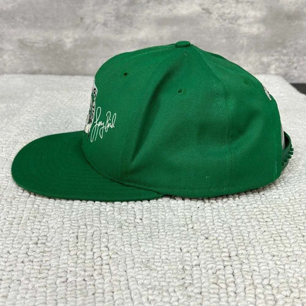 Vintage Boston Celtics Larry Bird Snapback Hat OSFA Embroidered AJD Basketball
